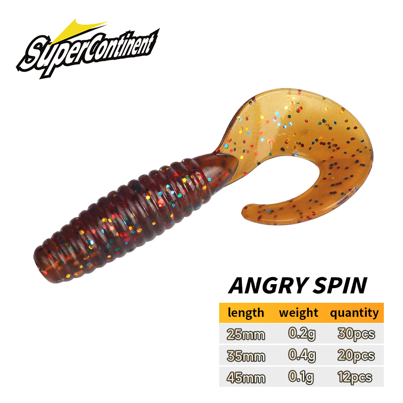 Fishing Equipment Set - Supercontinent لينة الطعم غاضب تدور 25