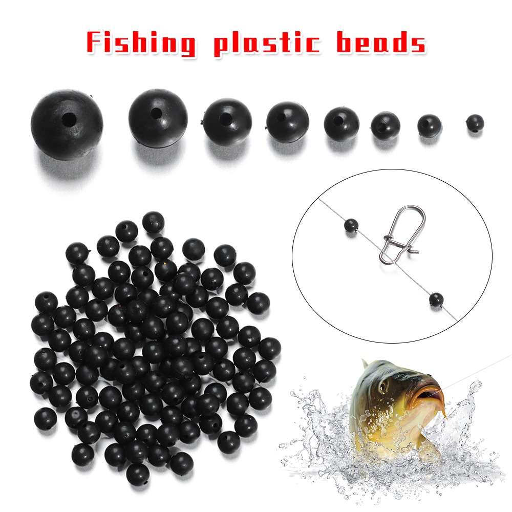 Fishing Equipment Hook - 100 قطعة/الوحدة الصيد الخرز الفضاء سدادة