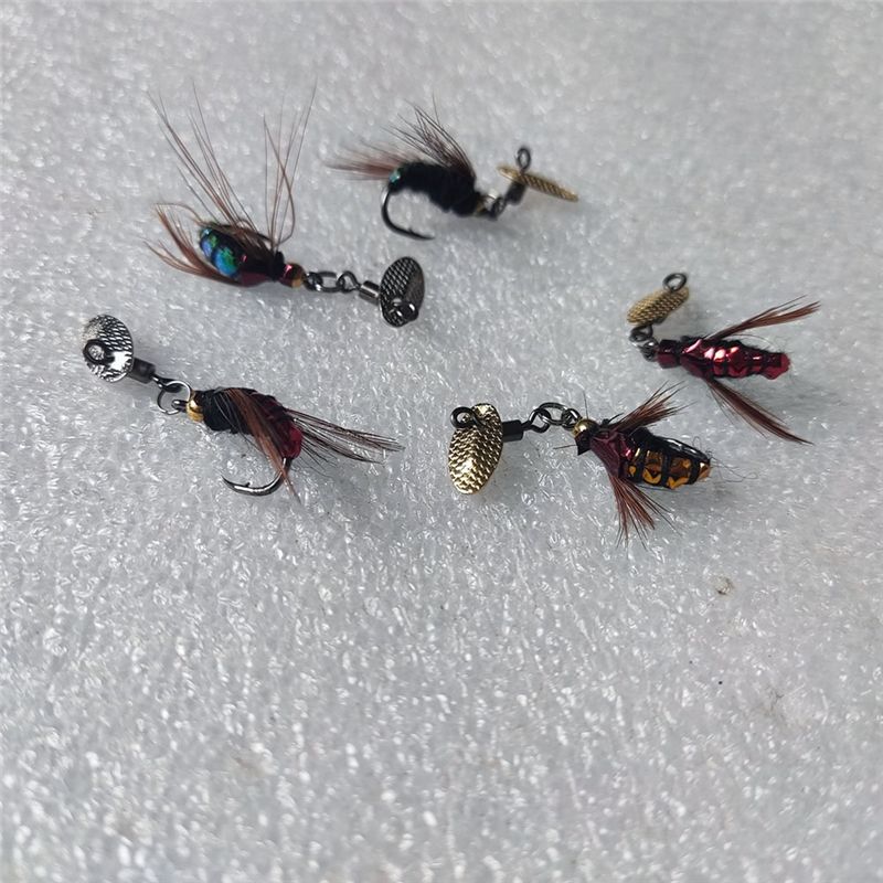 Fishing Lure - طُعم صيد T34C بالترتر، طُعم صناعي،