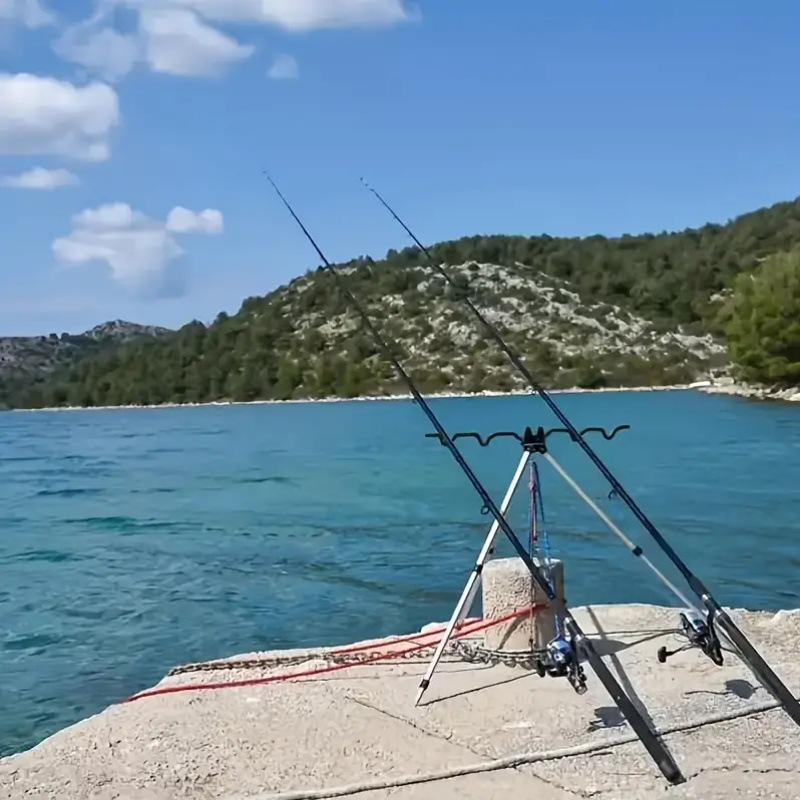 Telescopic Fishing Rod - حامل صنارة صيد بحري من الألومنيوم