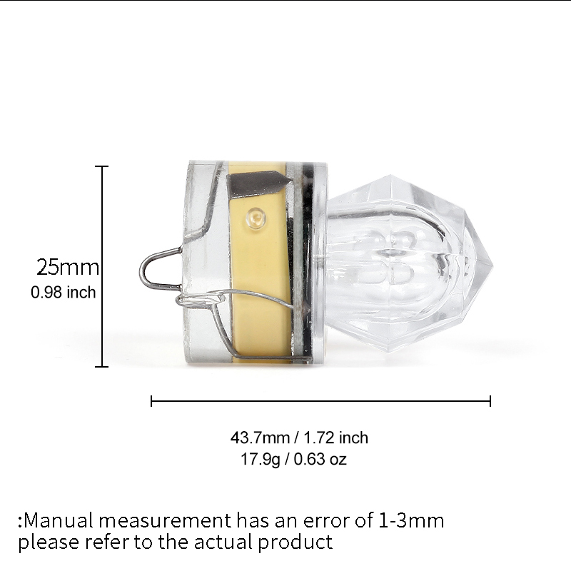 10 قطع/عبوة من أضواء الصيد LED - مراجعة Fishing Equipment English وسعره
