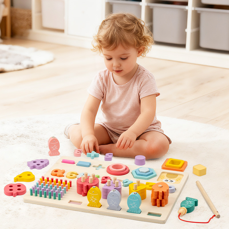 لوح لوغاريتمي خشبي متعدد الوظا - مراجعة Fishing Equipment For Kids وسعره