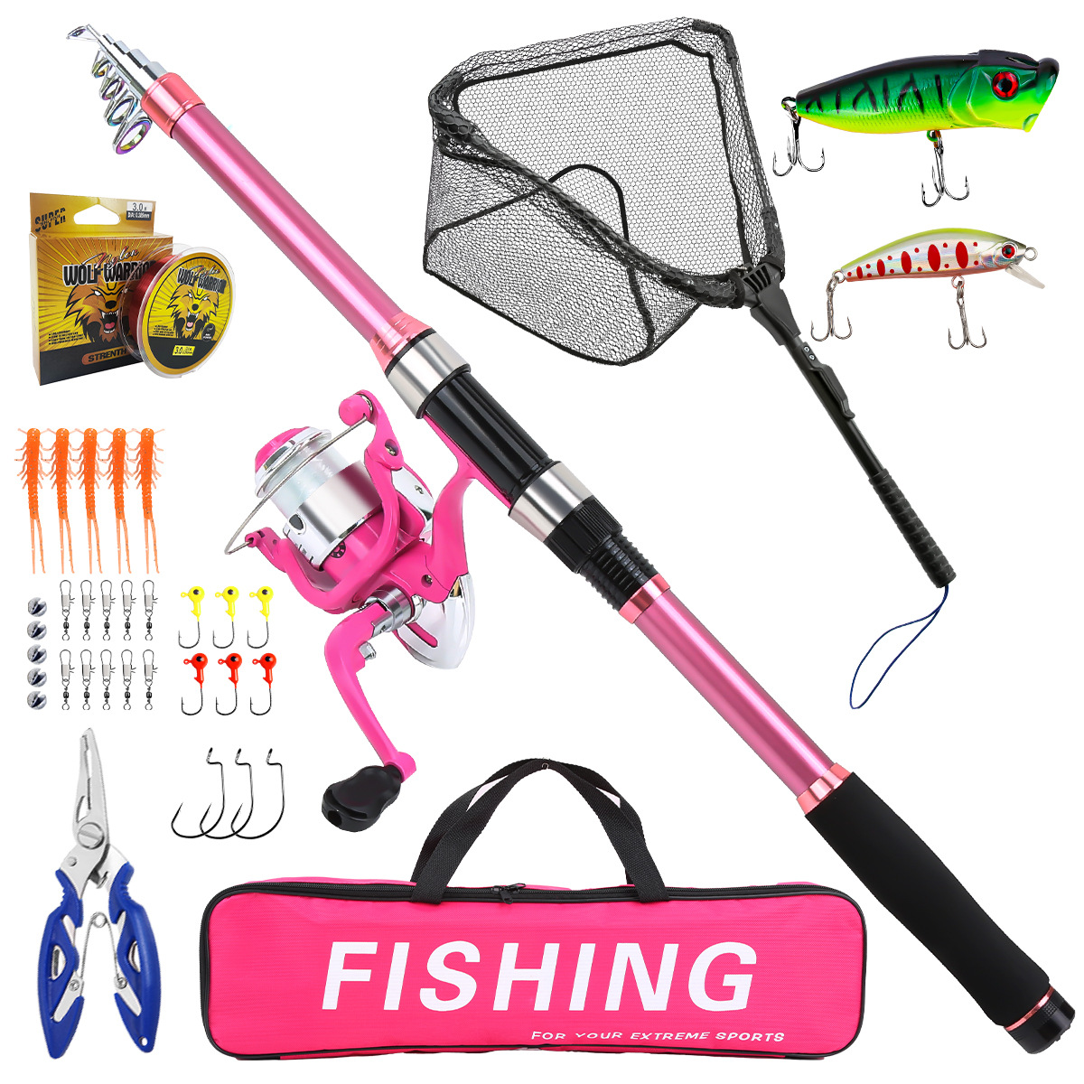 مجموعة صيد كاملة مع صنارة صيد  - مراجعة Fishing Equipment For Kids وسعره