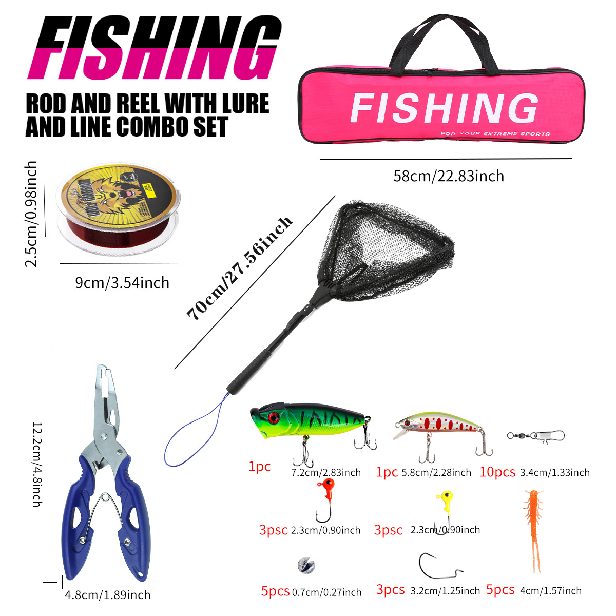 مجموعة صيد كاملة مع صنارة صيد  - مراجعة Fishing Equipment For Kids وسعره
