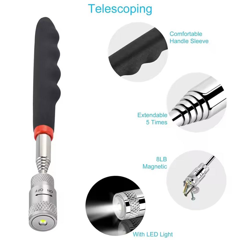 قلم مغناطيسي تلسكوبي مع ضوء LE - مراجعة Telescopic Fishing Rod وسعره