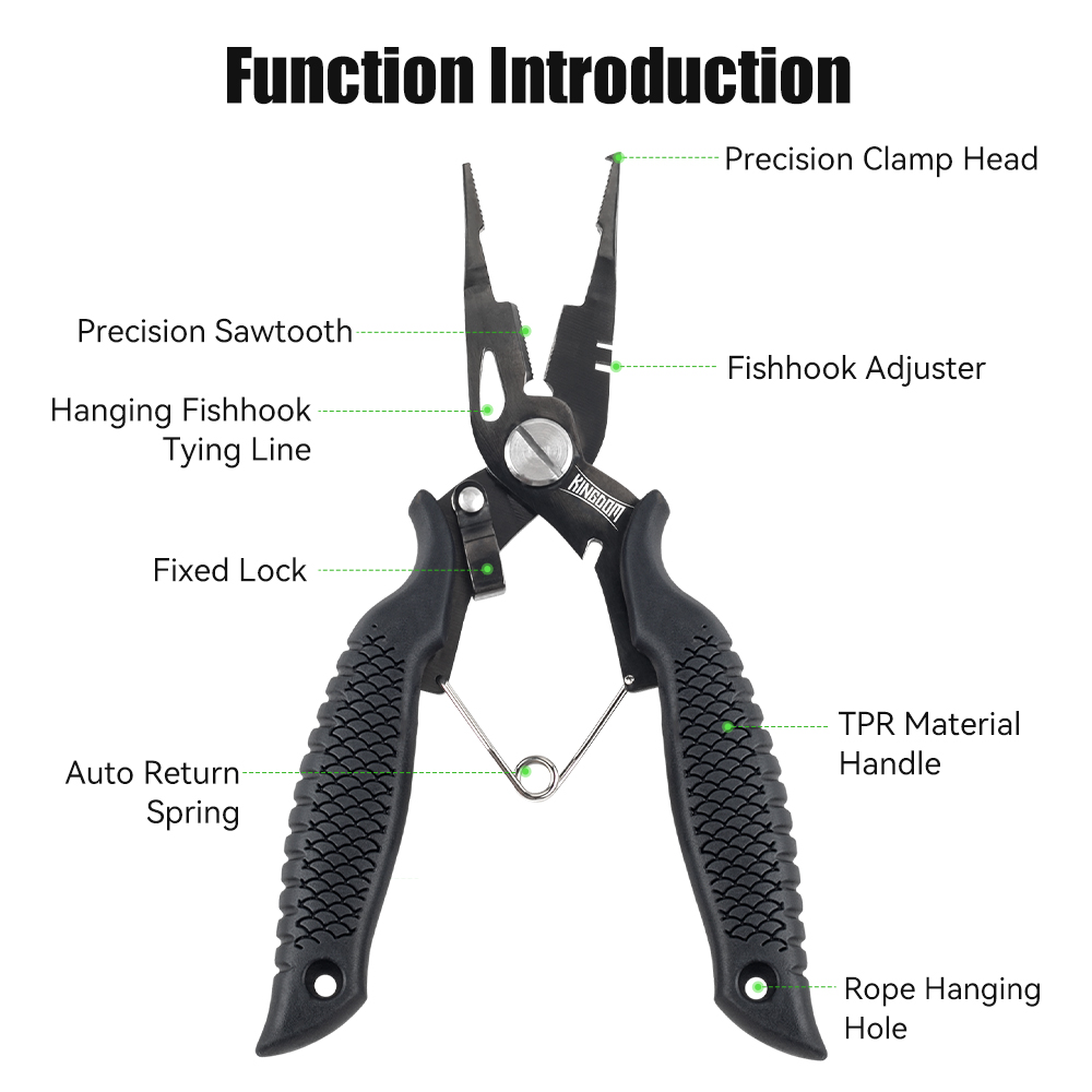 المملكة كماشة الصيد متعددة الو - مراجعة Fishing Equipment Hook وسعره