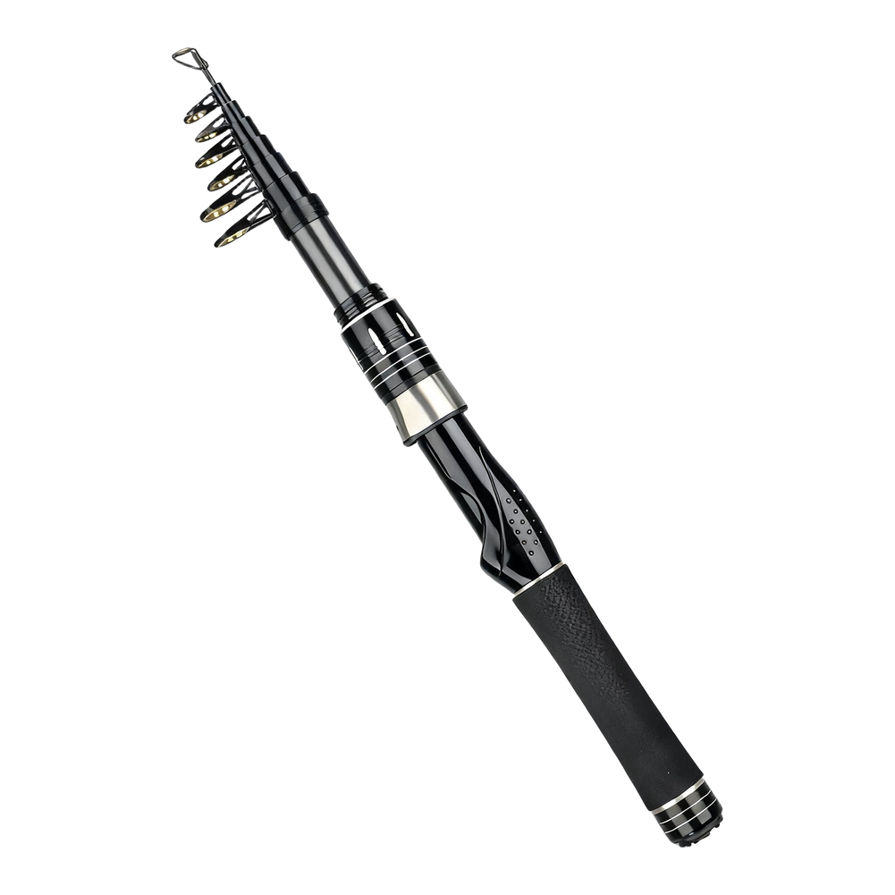قصبة صيد تلسكوبية خفيفة الوزن  - مراجعة Telescopic Fishing Rod وسعره