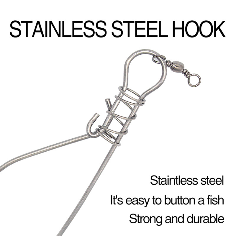 جديد【قفل صيد من الفولاذ المقاو - مراجعة Fishing Equipment Hook وسعره