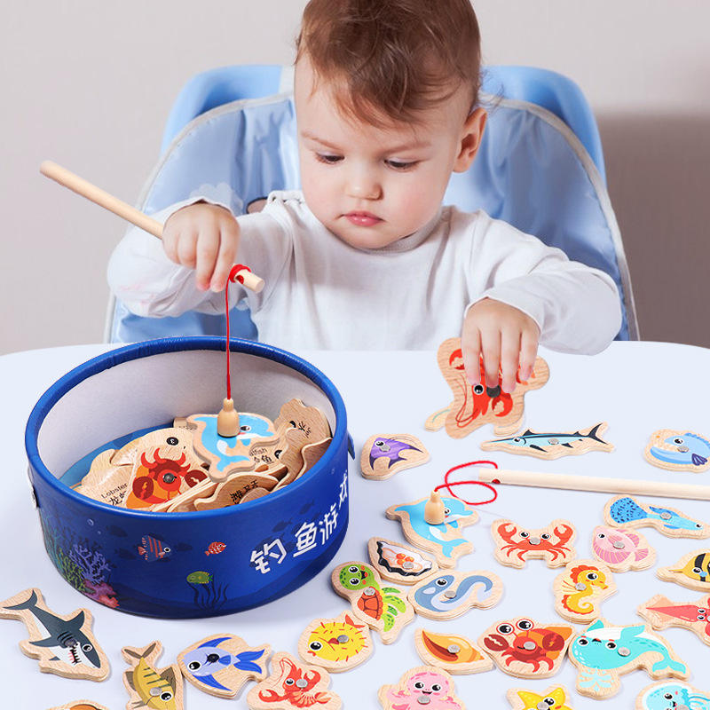 ألعاب صيد السمك الخشبية المغنا - مراجعة Fishing Equipment For Kids وسعره