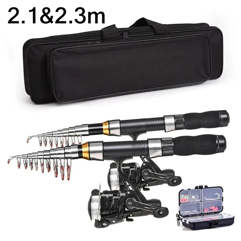 BRAVMAK 2.1/ 2.3 mTelescopic ا - مراجعة Fishing Equipment For Kids وسعره