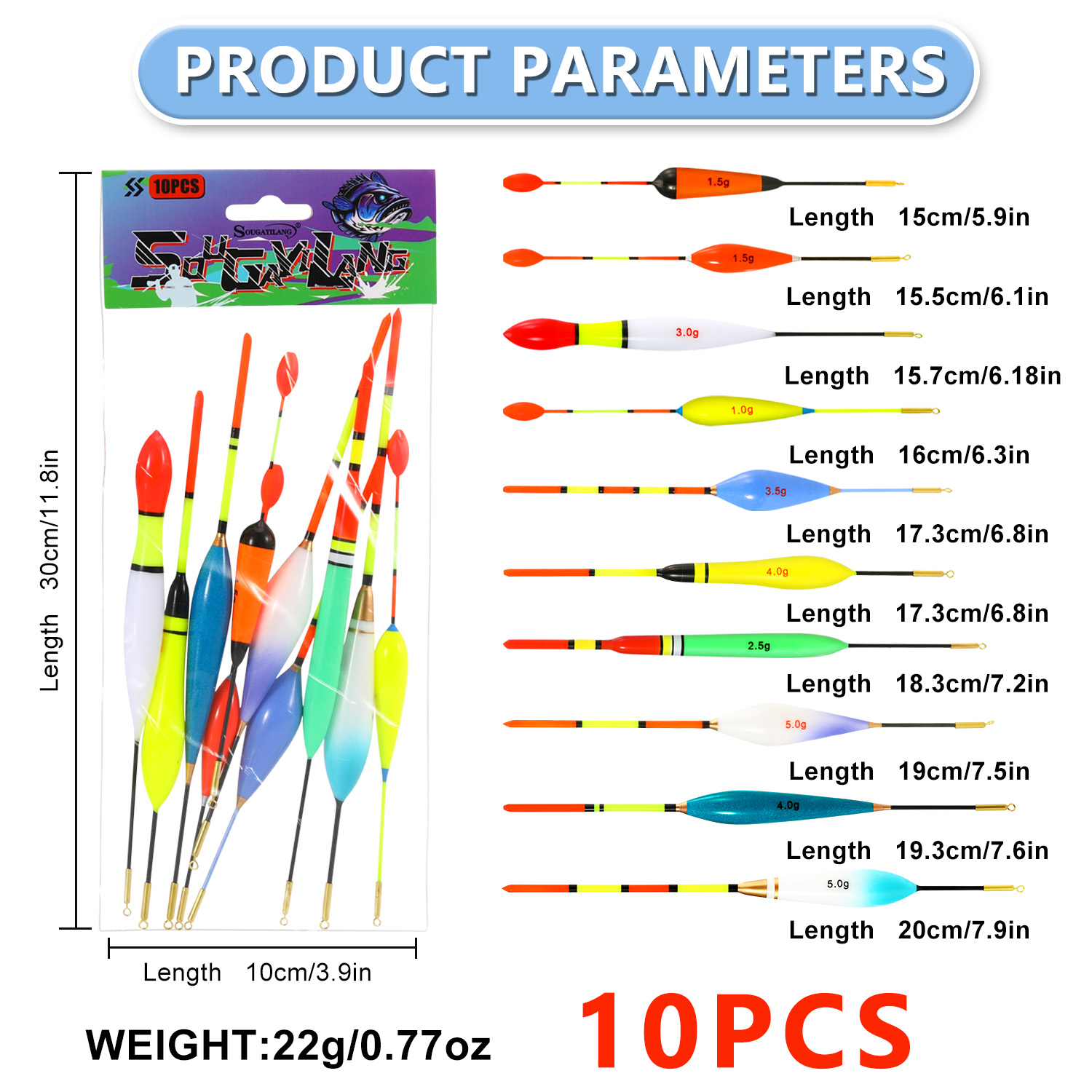 إيفا الصيد تعويم مجموعة 10 قطع - مراجعة Fishing Equipment Set وسعره