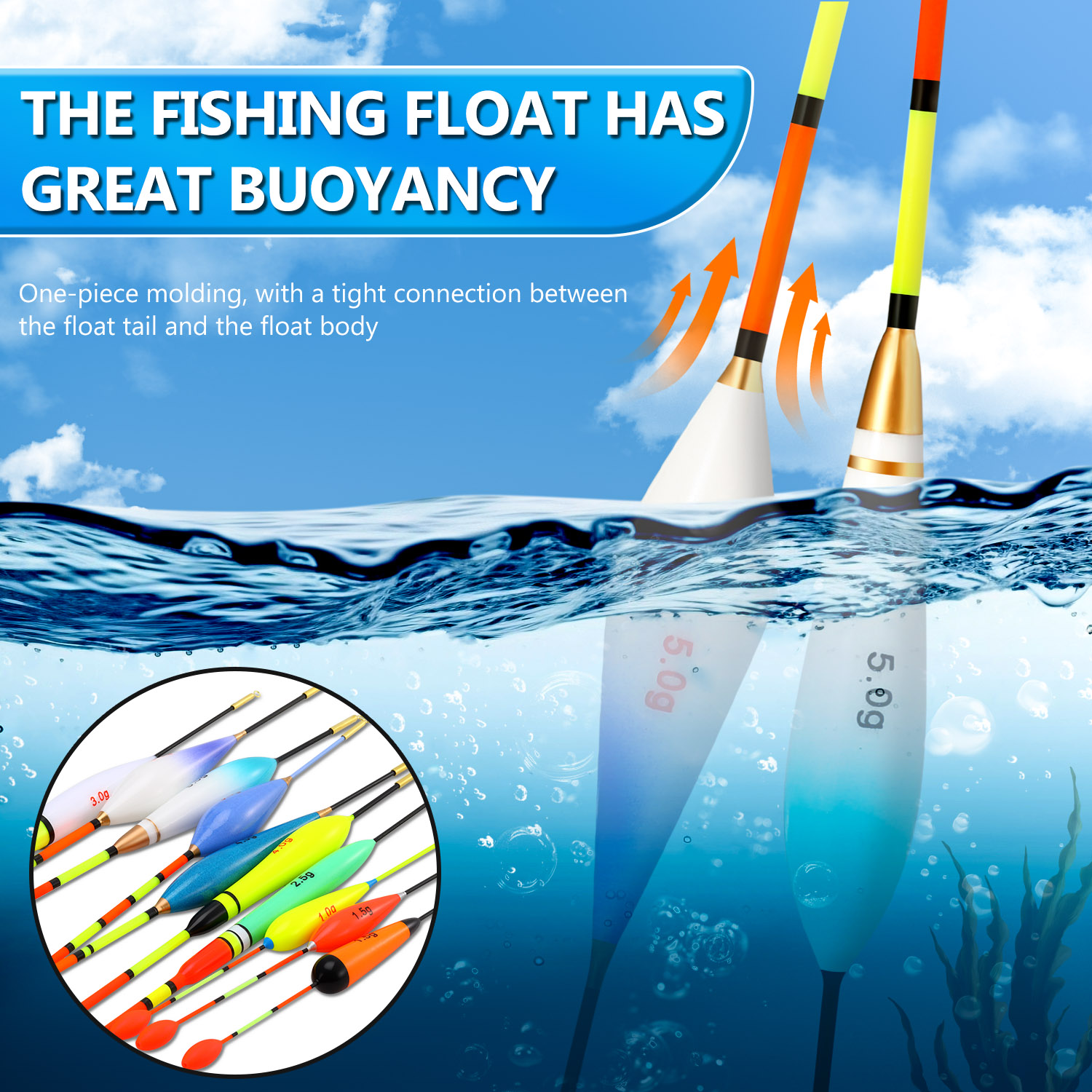 إيفا الصيد تعويم مجموعة 10 قطع - مراجعة Fishing Equipment Set وسعره