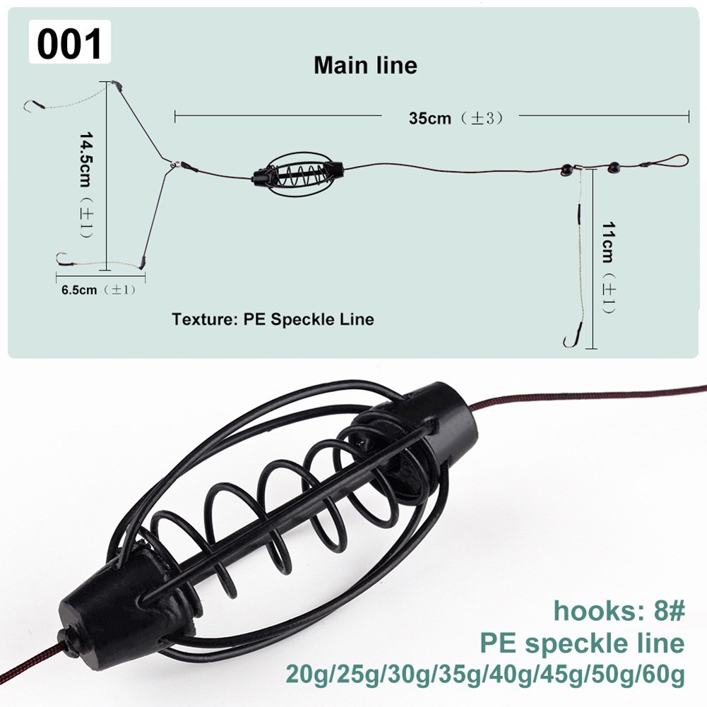 1 قطعة تغذية صيد سمك الشبوط ال - مراجعة Fishing Equipment Set وسعره